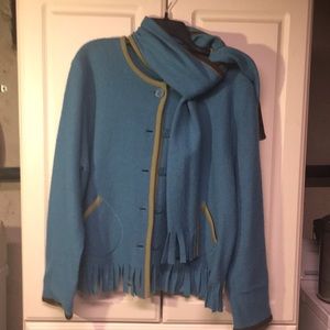 Hearts of Palm Fringe sweater